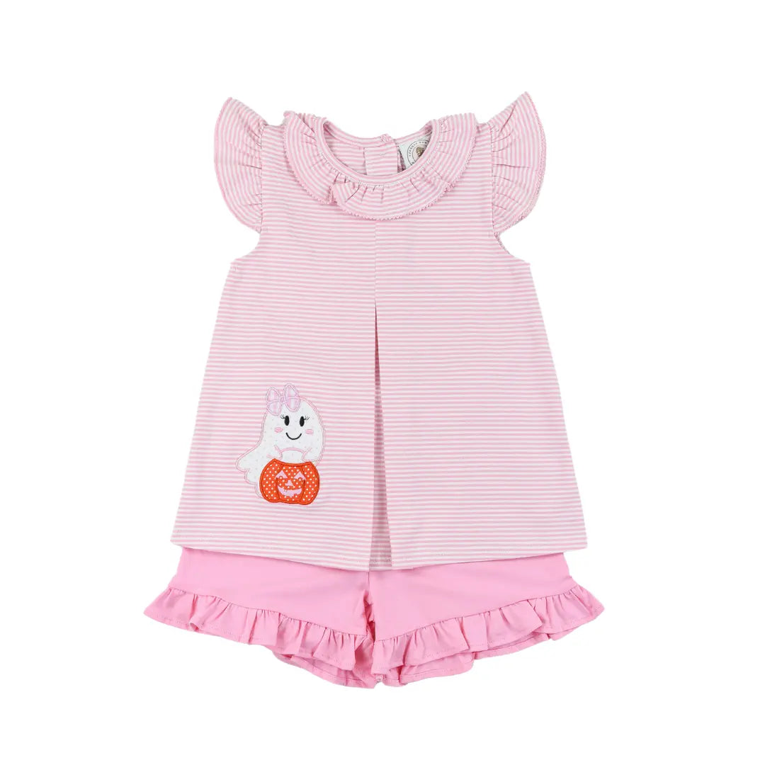 Ghost and Ghouls Girls Penny Pleat Short Set Cypress Row Childrens