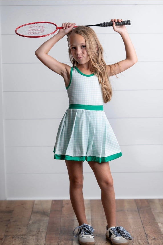 The Hilton Head Green Check Athletic Dress