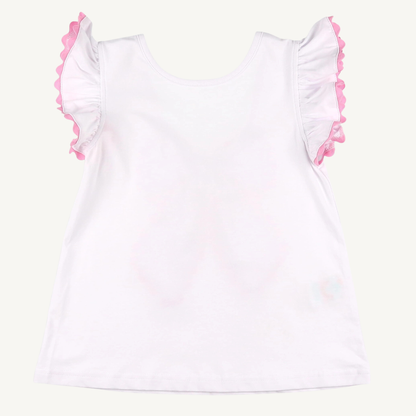 The Grayton Beach White Bow Back Top