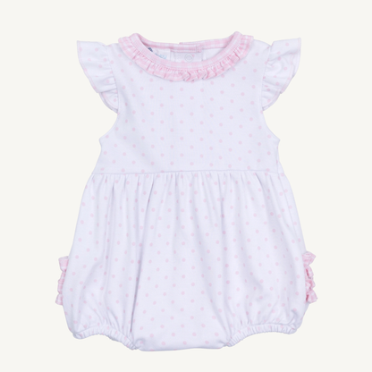 The Destin Gingham Dots Ruffle Bubble