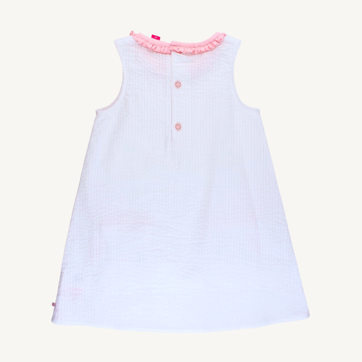 The La Jolla Pink Bunny Ears Seersucker Dress