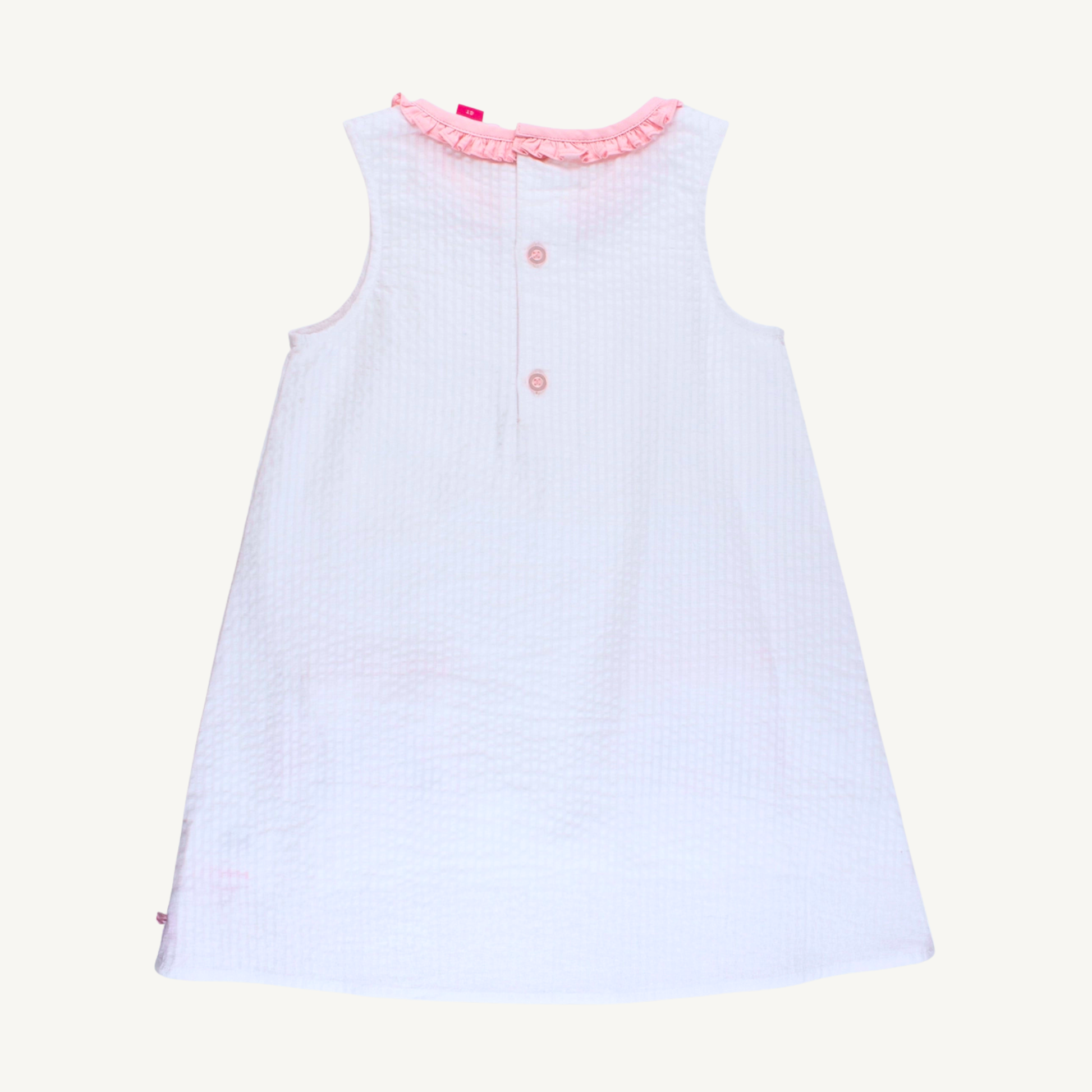 The La Jolla Pink Bunny Ears Seersucker Dress