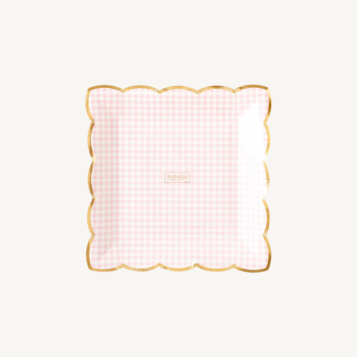 The Pink Gingham Plate