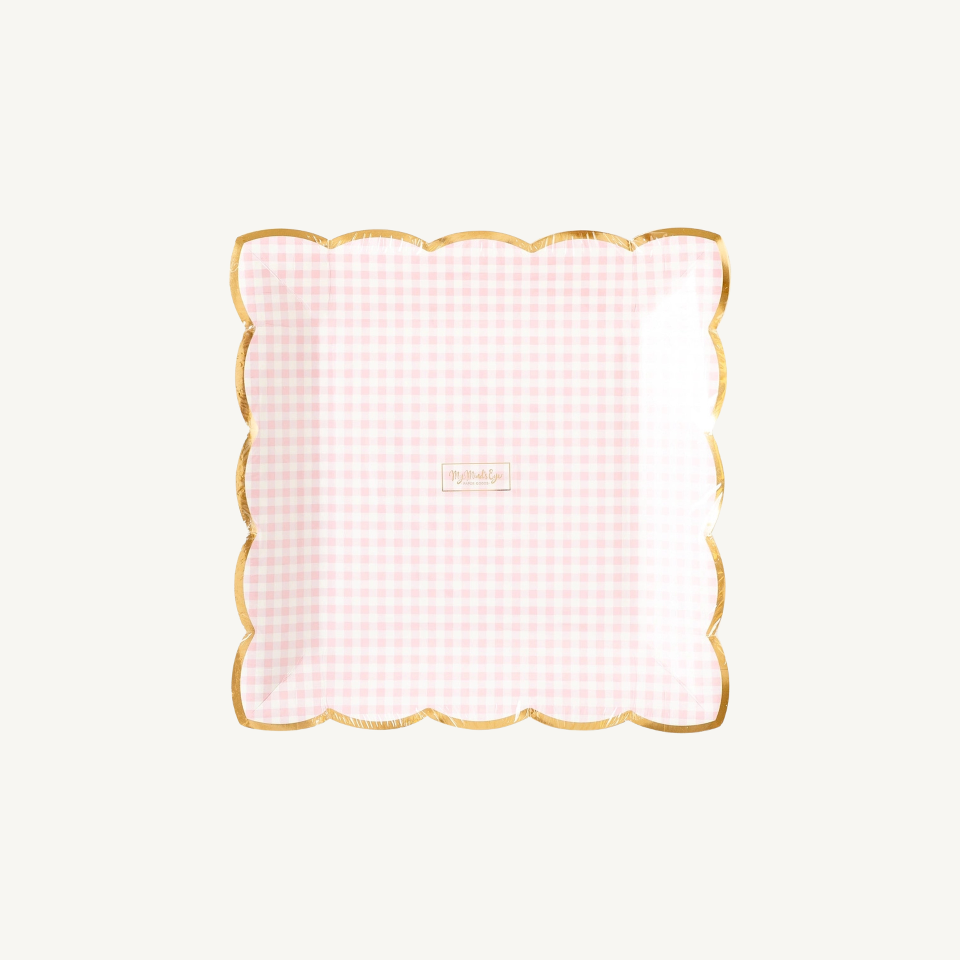 The Pink Gingham Plate
