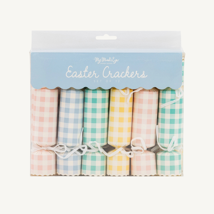 The Pastel Gingham Party Crackers