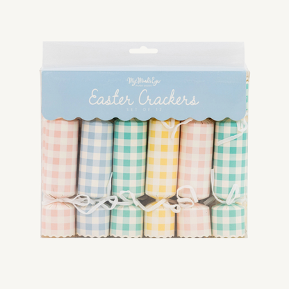 The Pastel Gingham Party Crackers