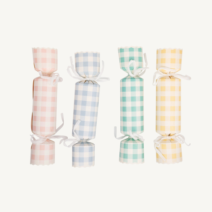 The Pastel Gingham Party Crackers
