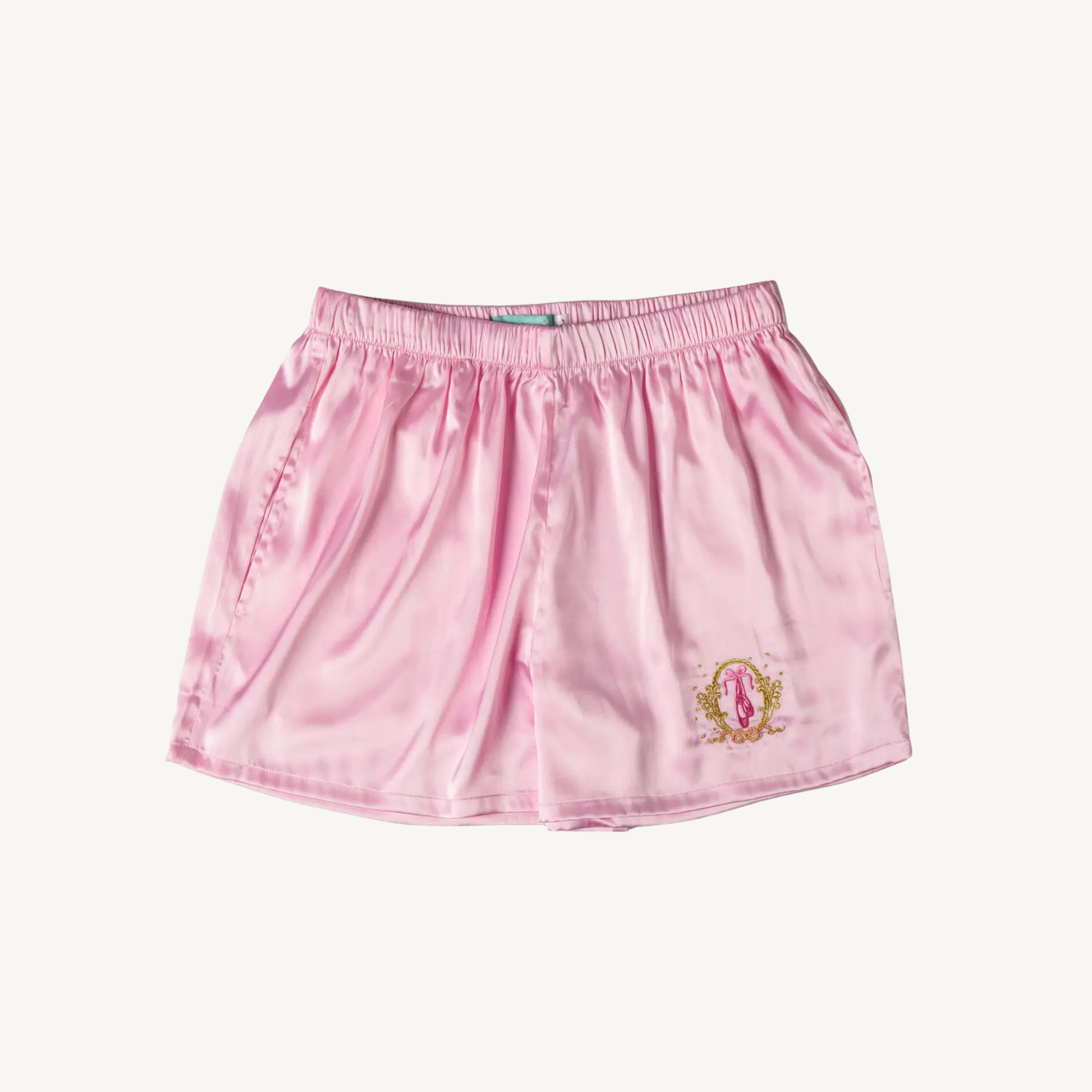 The Ballet Pink Satin Shorts
