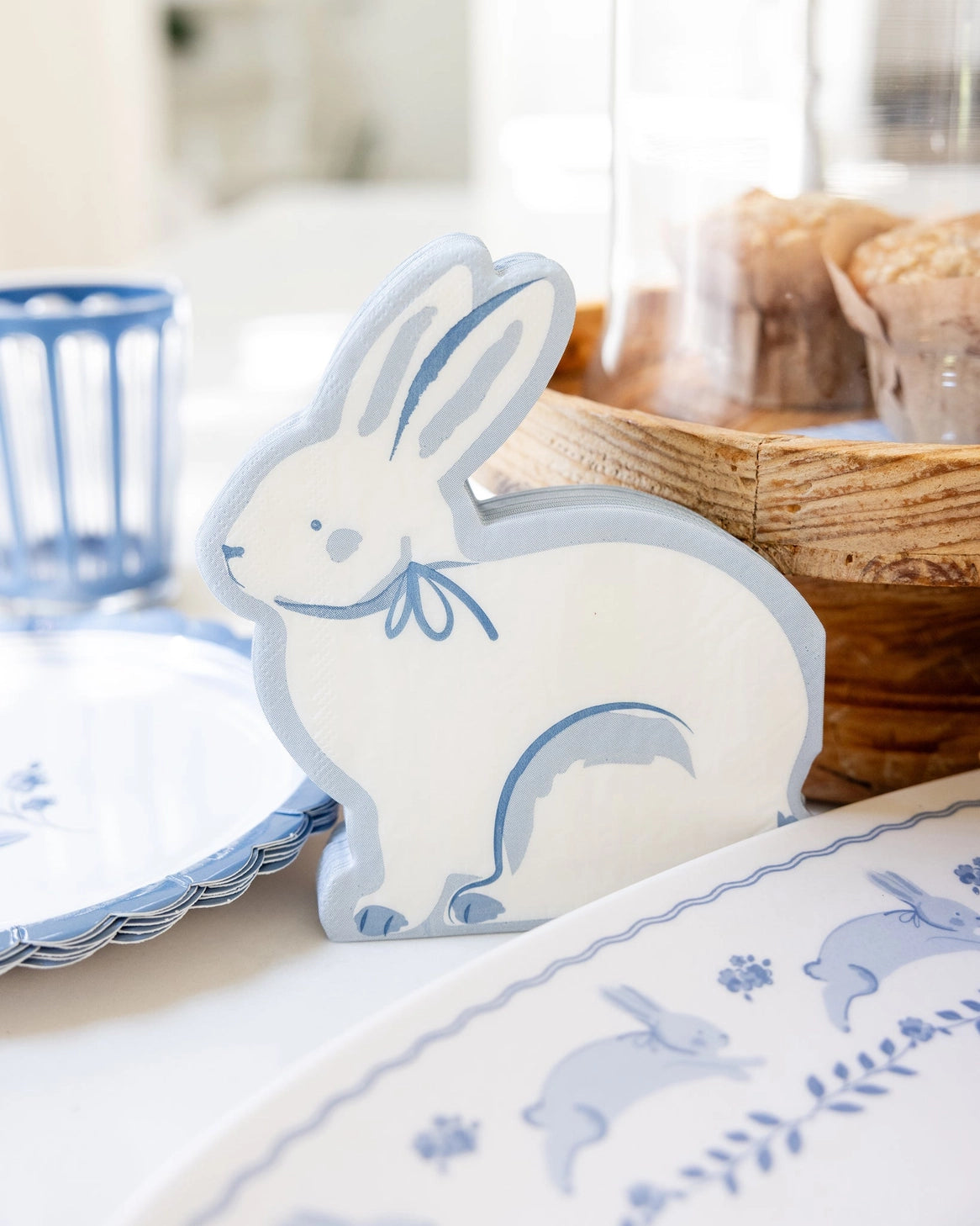 The Bluebell Bunny Shaped Dinner Napkin