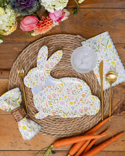 The Floral Bunny Plates
