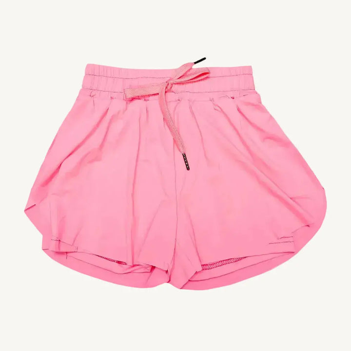 Let your little one be active in these vibrant, hot pink butterfly shorts.