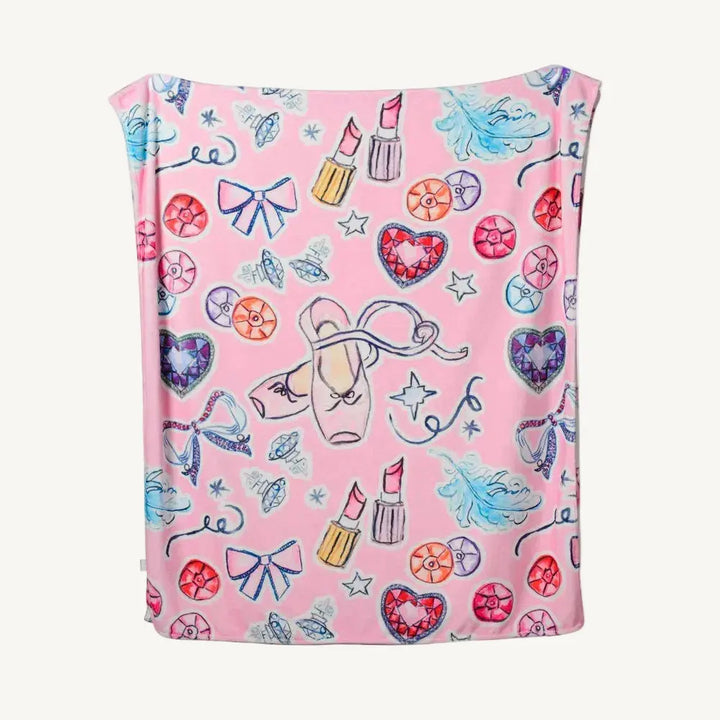 Soft, plush Minky fabric makes this the perfect cozy companion for dancers and music lovers alike.